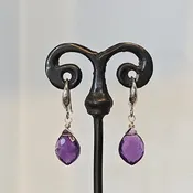 African Amethyst earrings