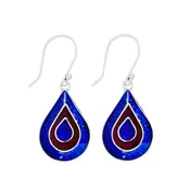 Adrielle Lapis Lazuli, Jasper and Sterling Silver Hanging Earrings