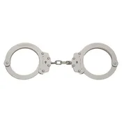 Peerless Model 702C Oversize Chain Link Handcuff - Nickel Finish