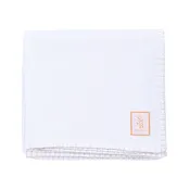 Blanket Stitch Baby Alpaca Throw | Hand-Embroidered | Stick & Ball