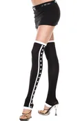 Acrylic With Polkadots And Striped Sides Leg Warmer