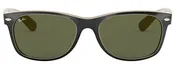 A20 RAY-BAN NEW WAYFARER RB2132 875 55 BLACK ON BIEGE / G-15 GREEN