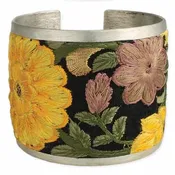 Boho Embroidred Elegance Cuff bracelet