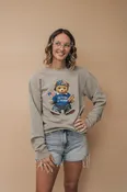 ALL-AMERICAN TEDDY BEAR REG/CURVY GRAPHIC CREWNECK