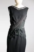 Foddis Cecily Silk Georgette Dress — Black / Cady