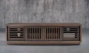 OLIVER-82" MEDIA CONSOLE IN A STUNNING COASTAL GREY FINISH
