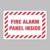F301 FIRE ALARM PANEL label - 5 x 7