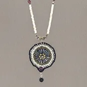 Flora garnet necklace | sirlin hall jewelry