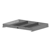 Cargo Deck Sliding Tray; 45"W x 21"L x 3"H with Adjustable Dividers