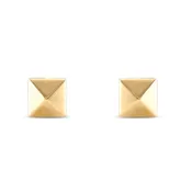 Medium Gold Pyramid Earrings