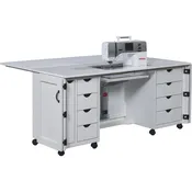 108-XL Flat Top Sewing Cabinet with Doors