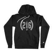 216 Vintage Tower - Unisex Pullover Hoodie - Black
