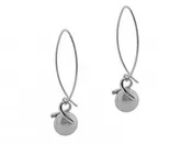 10 mm fish hook fresh water pearl ear wire with exclusive twist setting(3 colors)