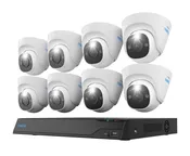 Reolink 16-Channel 12MP 4K+ Wired Security Camera System with 8 Dome Cameras and 4TB NVR