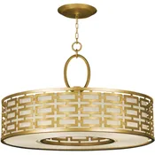 Fine Art Allegretto 24" Round Pendant in Gold Leaf - 787640-33