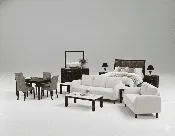 16 piece Whole House Furniture Package King Bed