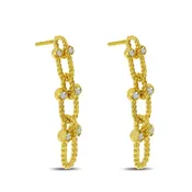 Twist U-Link Diamond Earrings — Creative Jewelers