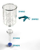 47mm Glass Microanalysis Holder, 1000 ml, KG 47