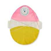 12' Pink White and Yellow Easter Egg Garland