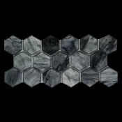 Glass Graphite 2″ Hexagon