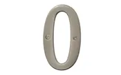#0 Satin Nickel House Number - 4" Size