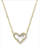 Ari Heart Statement Short Pendant Necklace