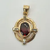 14k Alice Through the Looking Glass Pendant