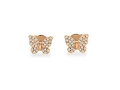 Diamond Butterfly Earrings - Gold 'N I