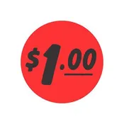 $1.00 - 1.25" Circle Label | Roll of 1,000