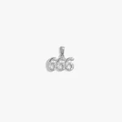 666 Sapphire Angel Number Charm