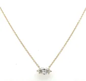 1.00CT Marquise Lab Diamond Necklace