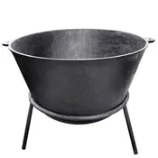 Carolina Cooker&reg; Waxed Stew Pot, 90 Gallon With Stand