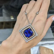 16.38 Carat Tanzanite Necklace