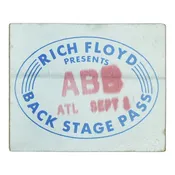 1970s Allman Brothers Band Atlanta Backstage Pass