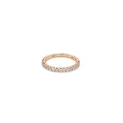 14k rose gold diamond band 0.38ct