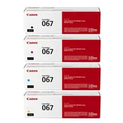 Canon 067 067H Toner Cartridge Set - Works with imageCLASS MF656Cdw & MF654Cdw, Black Cyan Magenta Yellow, Standard & High Yield, 4/5-Pack