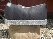 5 Star Saddle Pad Black 7/8 inch London Sky Aztec FL 30x28