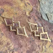 Brass Chala Earring — K. DiResta Design