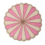 Pink Floral Beaded Placemat