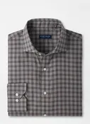 Bernard Cotton Sport Shirt In Grey Mist
