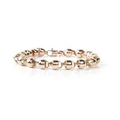 African Bead Bracelet with Lobster Lock - 18k Amber Hue Gold - Red Gold®