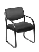 Boss Black Fabric Guest Chair — Kalico