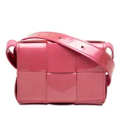 Bottega Veneta Extra Mini Patent Intrecciato Cassette Crossbody