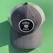 - VINYL LIFE TRUCKER HAT (GREY)