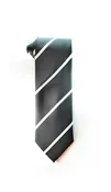 Black Striped Tie