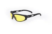 01-04 Curv Yellow Lens Sunglasses with Black Frame