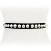 Designer Transparent Pearl Waist Belt For Women