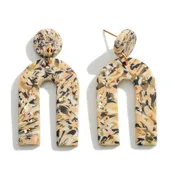 Abstract print Clay Rainbow Earrings
