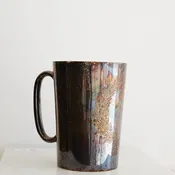 Black Metal Pitcher With Oiled Finish — Kimberly Rider Interiors
