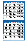2-Face Vertical Bingo Paper (by the case)